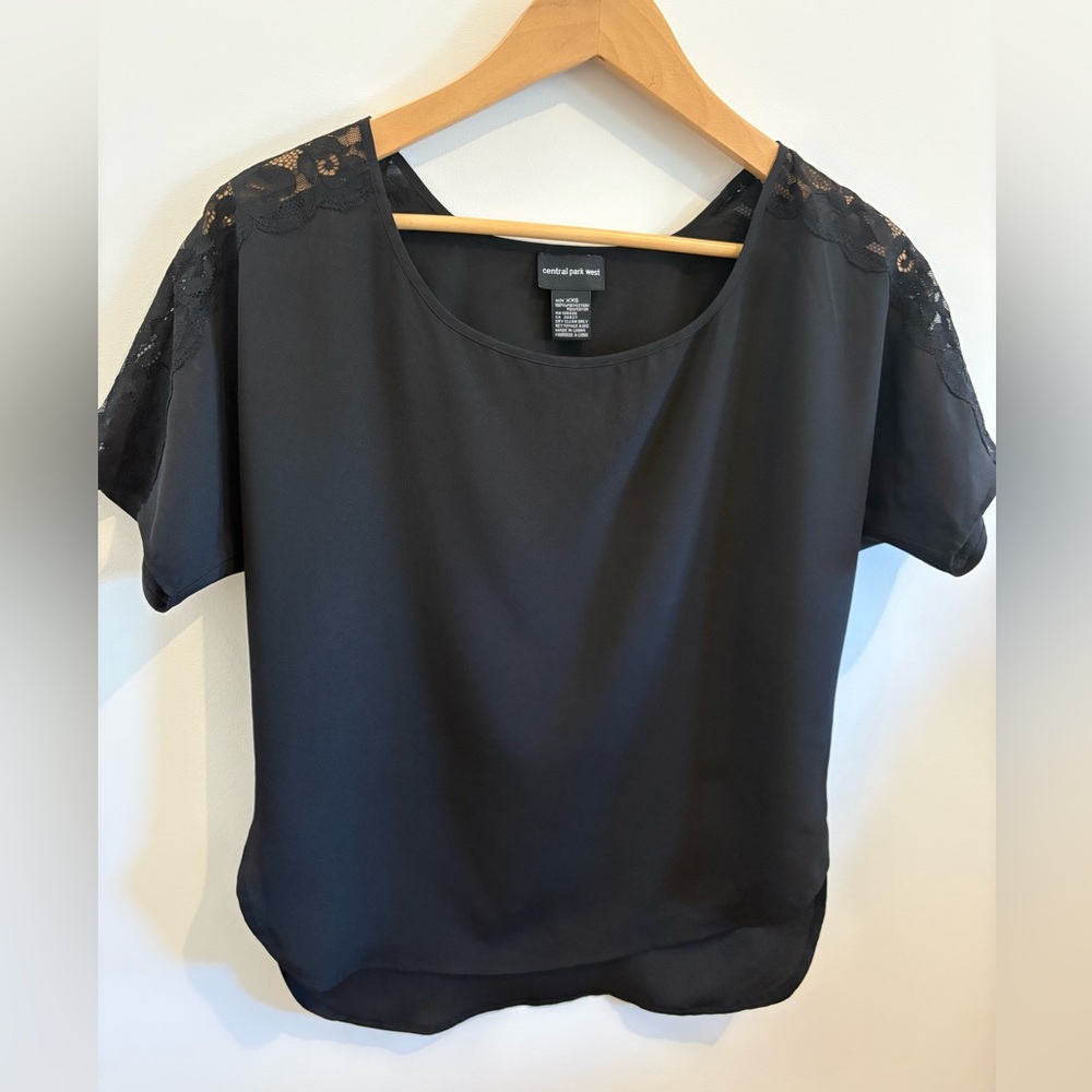 Central Park West Lace Accent Blouse
